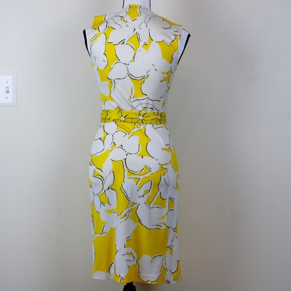 Diane von Furstenberg Silk Wrap Yellow Dress - Picture 6 of 8